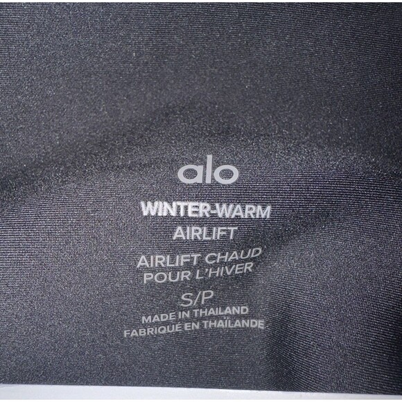 Alo Airlift Winter Warm High-Waist Legging Supermoto Black Women Small NWT - Picture 4 of 10